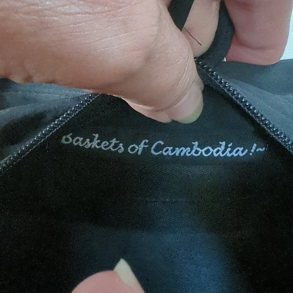 Baskets Of Cambodia, Curved Avi, Tote Bag.